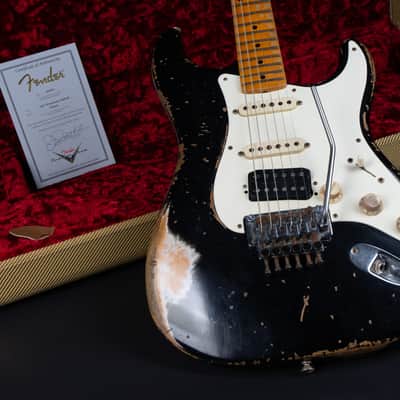 Fender Jason Smith Masterbuilt 1956 Stratocaster Ultimate Retro Floyd 2012 - Black image 21