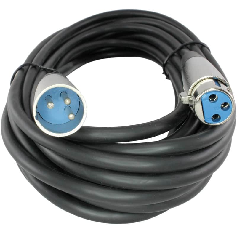 25ft foot feet 3pin balanced XLR male to female powered speaker monitor cable image 1