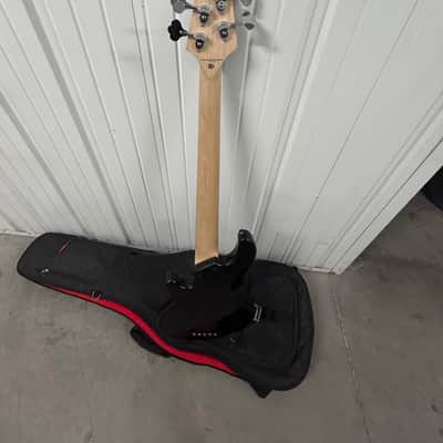 Lakland 55-02 custom black 5 string bass guitar great shape. image 13