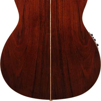 Ibanez GA Series GA34STCE Thinline Solid Top Classical Acoustic-Electric Guitar Natural image 3