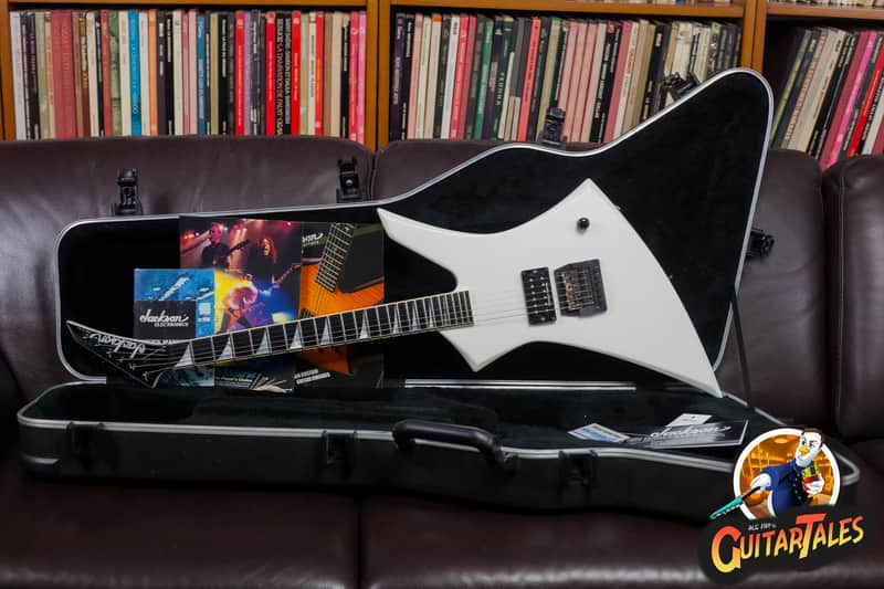 Jackson KE-1 KE1 Marty Friedman 1996 Snow White Pearl Made in USA -VIDEO- image 1