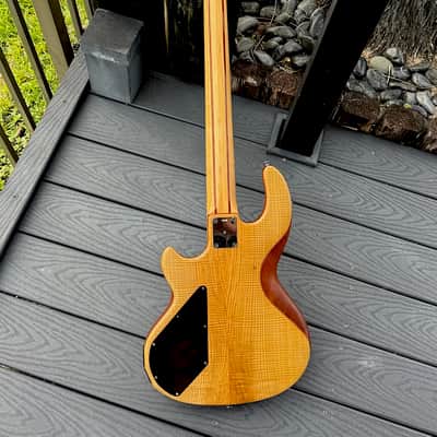 Wal Mk. II 5 string Bass 1990 stunning figured Olive Ash 1 of a kind & ready for your collection ! image 4