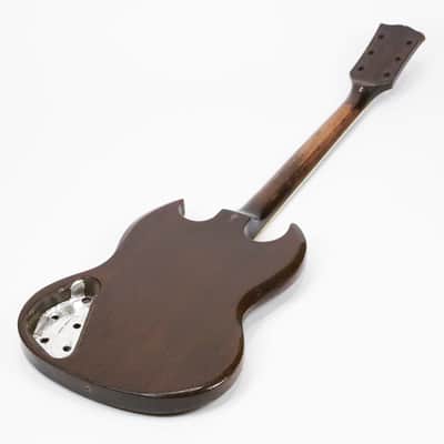 1972 Gibson SG Standard Walnut Body Factory Bigsby Deluxe Model Vintage Electric Guitar Husk Neck & Body Only for Project Repair Restoration image 12