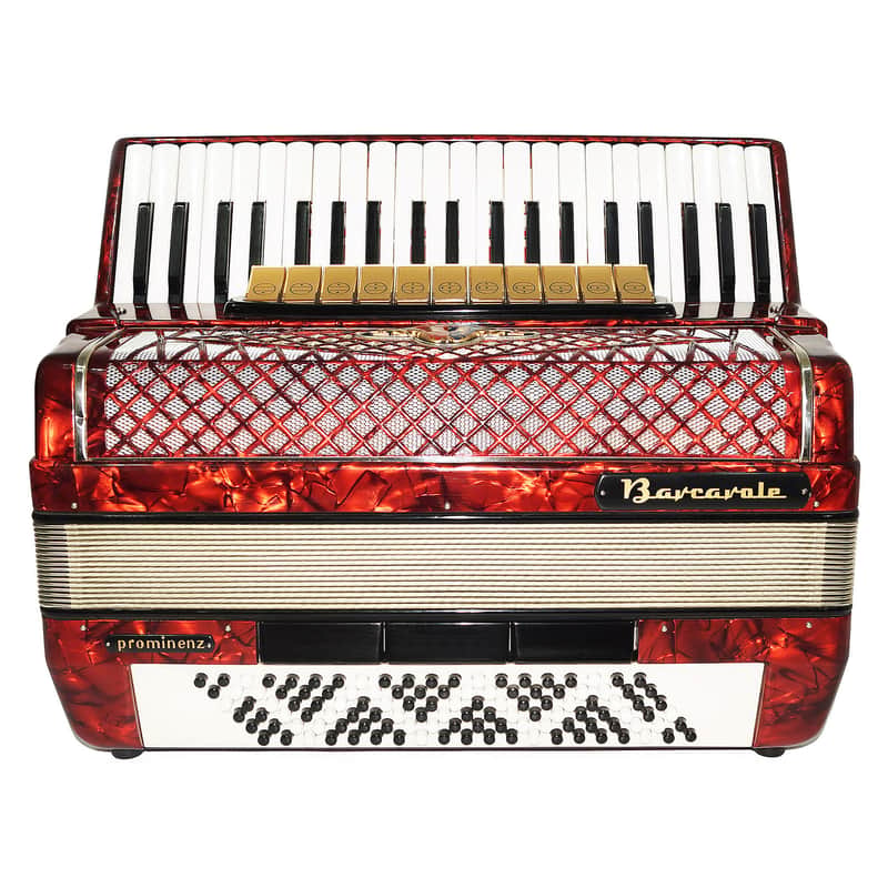 Barcarole Prominenz Piano Accordion made in Germany 120 Bass Buttons New Straps Case 2180, Powerful sound, Accordian for Adults image 1