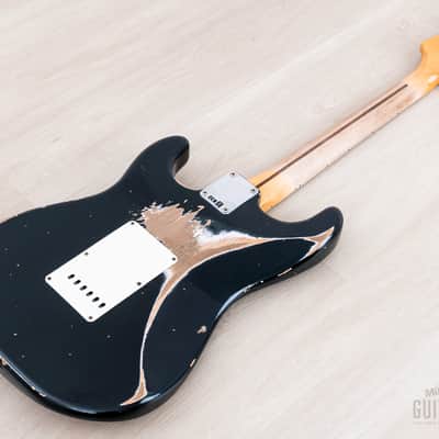 2022 Fender Custom Shop Wildwood 10 Limited Edition 1957 Stratocaster Heavy Relic Dark British Racing Green, Featherweight image 14