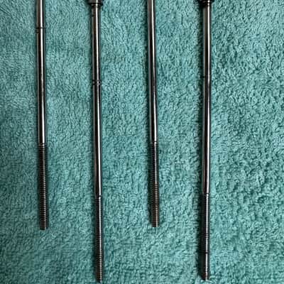 Ludwig Set of 8 Vintage Bass Drum T Tension Rods - 6 1/8” ( 6 13/16” Tip to Tip) 70s - Chrome image 4