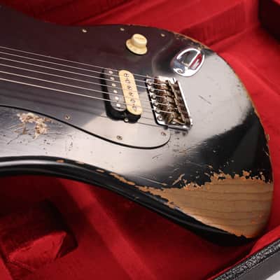 Mint Fender Custom Shop 1969 Stratocaster Masterbuilt Andy Hicks Heavy Relic Black image 8