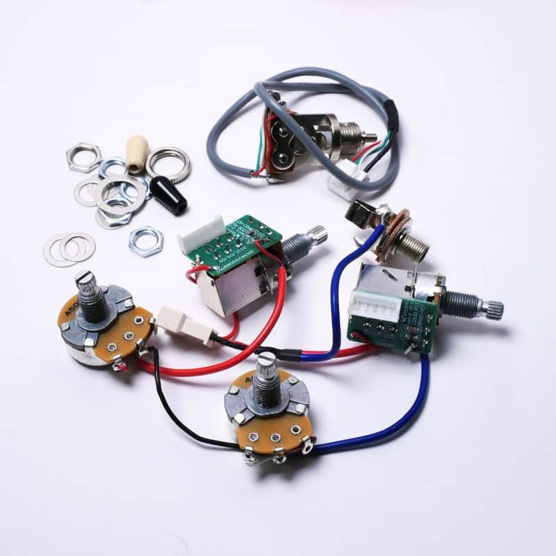Epiphone Premium Wiring Harness – Compatible with Les Paul, SG, ES-335, ProBucker Pickups, Push/Pull Coil Split A500k/B500k Pots image 1