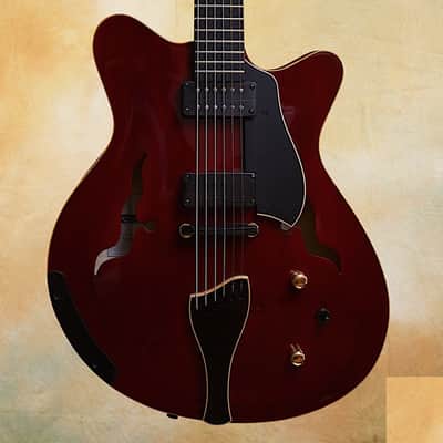 Moffa Arch Lorraine Electric Archtop Guitar - MINT - Red Violin Style Finish image 1
