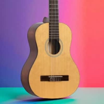 Ortega RST5-1/2 Family Series 1/2 Size Classical Guitar – Spruce Top, Mahogany Back & Sides, Natural Satin image 1