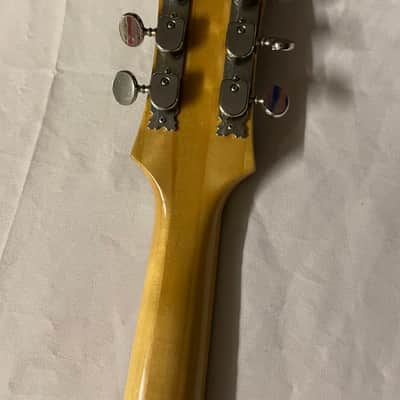 Teisco Hollow Body Electric Guitar MIJ Japan 1970s Sunburst image 14