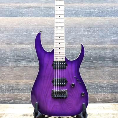 Ibanez RG652AHMFX Prestige Ash Body Nebula Green Burst Electric Guitar w/Case image 2