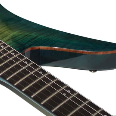 Schecter Blackjack SLS Avenger FR S (Sustainiac) in Aqua Burst image 5