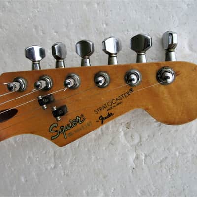 Fender Squier Stratocaster Guitar, 1984-1987, Japan, Serial # E642167, Torino Red, Gig Bag image 2