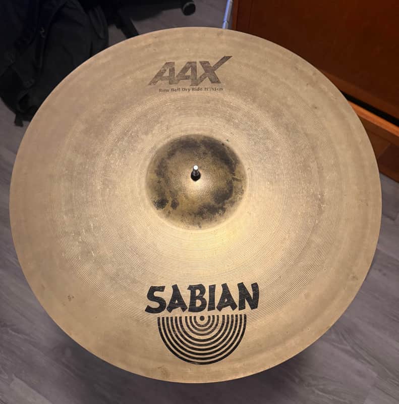 Sabian 21” AAX Raw Bell Dry Ride Cymbal image 1