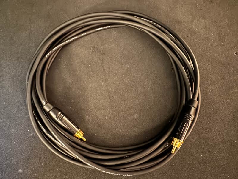 Mogami Gold XLR Male to RCA Patch Cable - 20' 2010s - Black image 1