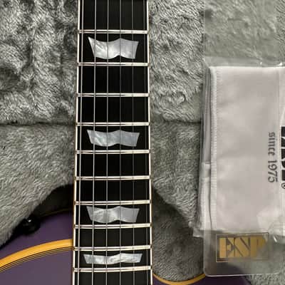 2021 ESP Eclipse CTM I FT Reversed Flag Inlays - Purple Satin (One and only) Mint/Like B-New! image 9