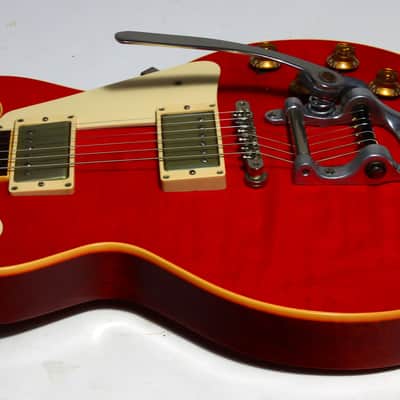 2005 Gibson Custom Shop 1957 Les Paul Standard '57 R7 Sweet Cherry Red w Factory Bigsby LUCY VIBES Eric Clapton George Harrison image 17