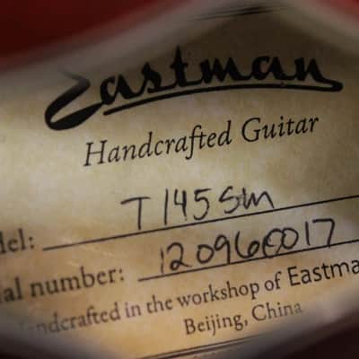 Eastman T145SM Thinline Electric, Spruce/Maple, Kent Armstrong Pup, OHSC! #26152 image 6