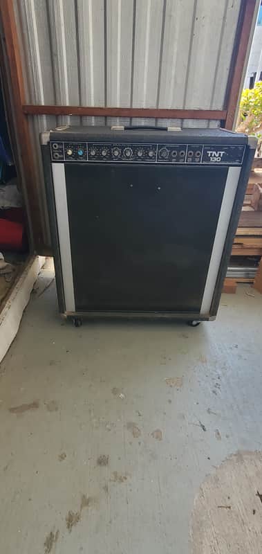 Peavey TNT 100 SS Series Solid State 45-Watt 1x15" Bass Combo 1980s - Black image 1