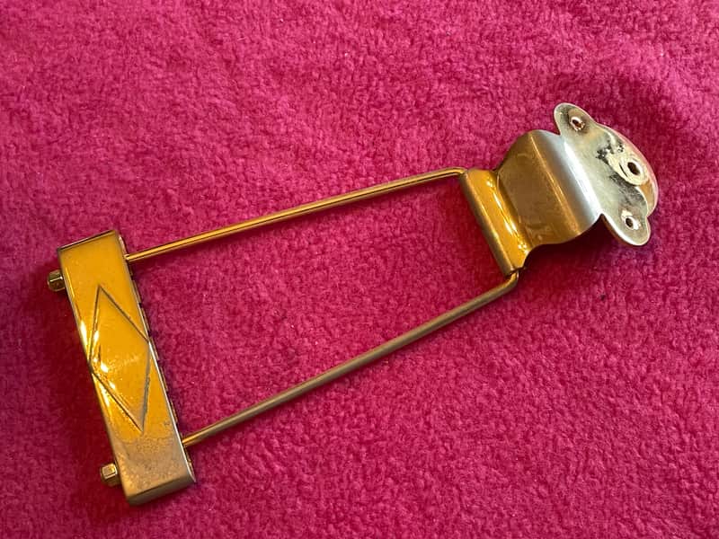 vintage usa 1965 Gibson gold tailpiece for es-345 355 thinline archtop 1968 1970 1972 jazz guitar 1969 image 1