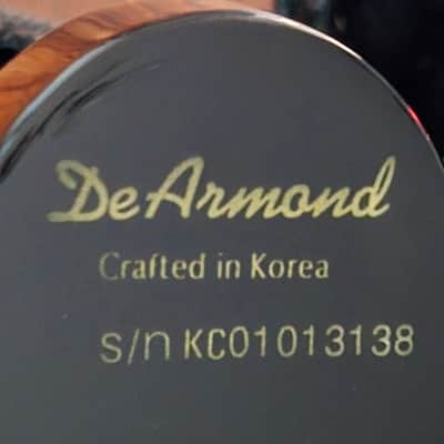 DeArmond X-155 Hollow Body Archtop Jazz Guitar Antique Burst w/ Original Hard Case image 6