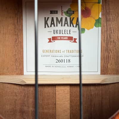 Kamaka 110 Year Anniversary HF-3 Tenor Ukulele w/case •made in Hawaii image 10