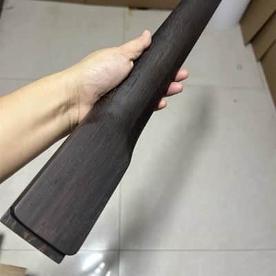 Satin Finish Wenge Wood Guitar Tele Style Neck, 22 Frets Fingerboard image 2