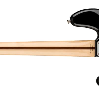 Fender Geddy Lee Jazz Bass Electric Guitar, Maple Fingerboard, Black - MIM image 3