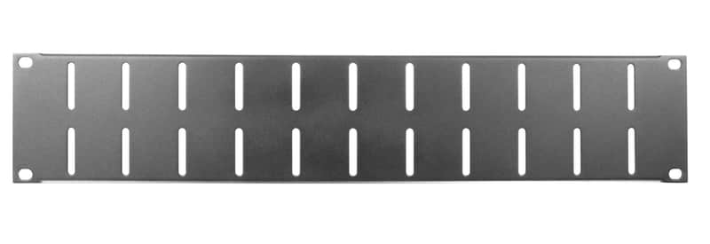 2 Space Vented Metal Rack Filler Panel for Rack Road Cases by Elite Core image 1