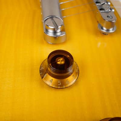 Edwards Limited Model E-LP-108LTS MIJ 2015 Lemon Drop Lacquer Flame Top Seympur Duncan PUs Japan w/ Bag image 5