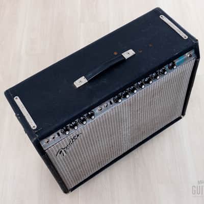 1976 Fender Twin Reverb Silverface Vintage Tube Amp, Serviced & Retubed image 4