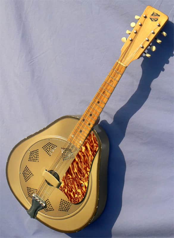 1929 National Triolian Mandolin: Rare First Year Example, Palm Tree Seascape, Exceptionally Fine Original Condition, Natural Reverb! image 1