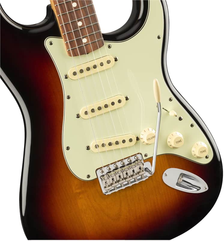 Fender Vintera '60s Stratocaster Guitar Pau Ferro Fingerboard, 3-Color Sunburst w/ Deluxe Gig Bag image 1