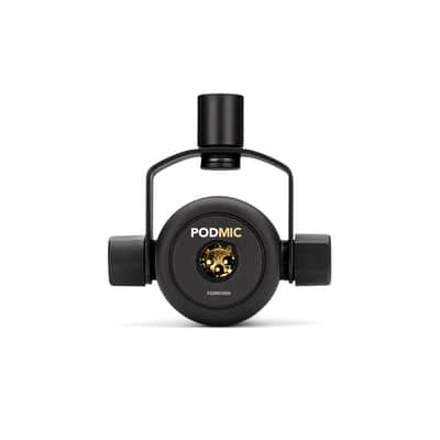 RODE PodMic Cardioid Dynamic Podcasting Microphone  Black image 3