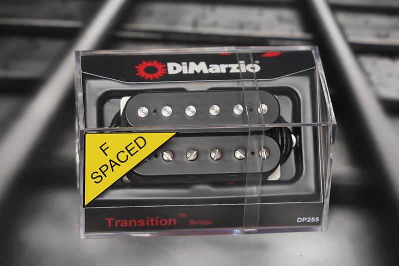 DiMarzio DP255FBK Transition Bridge F-Spaced Humbucker - Black / Nickel Pole Pieces image 1