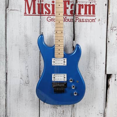 Kramer Pacer Classic Solid Body Electric Guitar Radio Blue Metallic Finish image 2