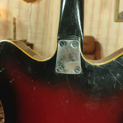 Jolana Spesial Tornado Vintage Electric Guitar Soviet USSR Tremolo bar 360 Strat Semi Hollow image 9