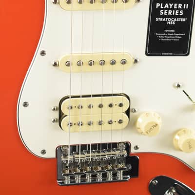 Mint Fender Player II Stratocaster HSS Coral Red Rosewood Fingerboard image 3