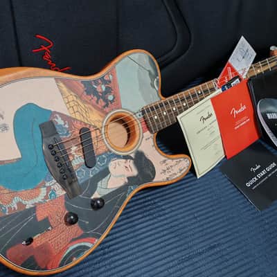 2025 Fender American Acoustasonic Telecaster Kuniyoshi Collection Kabuki - FENDER EXPERIENCE 2025 Tokyo Flagship Exclusive Limited Edition image 1
