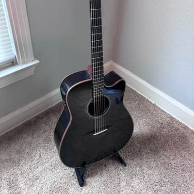 Yamaha A-Series A1M Cutaway Dreadnought Acoustic-Electric Guitar - Transparent Black image 3