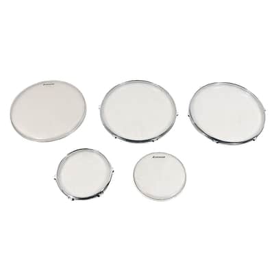 Ludwig BackBeat Elite 5-Piece Complete Drum Set With 22" Bass Drum, Hardware & Cymbals - Regular Ruby Grain image 3