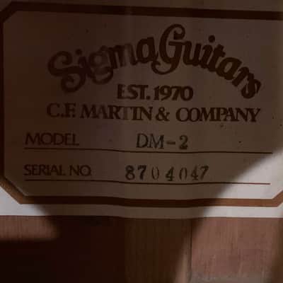 Sigma 1987 DM-2 Acoustic Guitar (Rm4) image 13