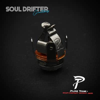Pure Tone STEREO Multi-Contact 1/4″ Output Jack - Black Nickel image 1