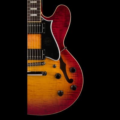 Heritage Custom Core Collection H-535 Dark Cherry Sunburst with Case - Serial # HC1231030 image 9