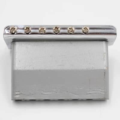 1980s-1990s Vintage Fender Stratocaster Standard Bridge ~CHROME~ STRAT USA Heavy BLOCK image 4