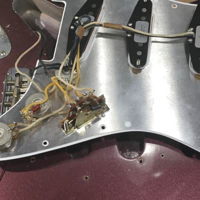 LEFTY! Boutique Custom Relic ST59 High-End Musikraft Vintage Burgundy Mist Nitrocellulose Lacquer Left 7.3 lb HSC image 9