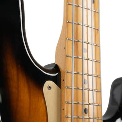 1982 Fender Japan Precision Bass '57 Reissue (PB57) - Two-Tone Sunburst - Gold Anodized Pickguard - Documented Studio Use by Max Martin & Marino Stoess image 14