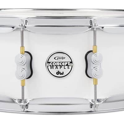 PDP 5.5x14" Concept Maple Snare Drum - Pearlescent White (PDCM5514SSPW) image 1