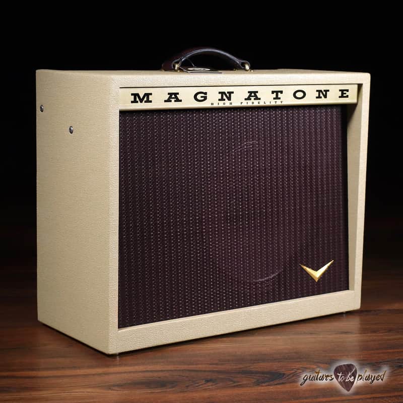 Magnatone Twilighter 22W Reverb/Vibrato 1x12” Combo Amp – Blonde w/ Oxblood image 1